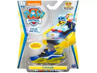 Mancs Őrjárat fém kisautó Charged Up Chase sárga