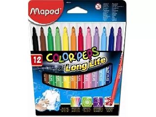 Maped - Kimosható filctoll készlet 12 db-os - Black Peps