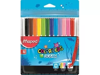 Maped - Kimosható filctoll készlet 12 db-os - Color Peps Ocean