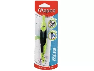 MAPED - Open körző - fekete-zöld