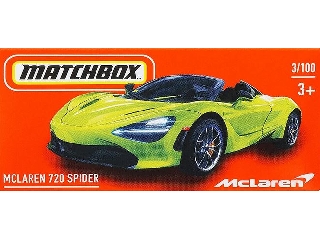 Matchbox autó papírcsomagban McLaren 720 Spider 