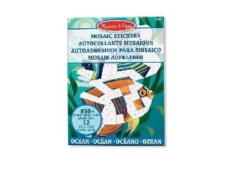 Melissa & Doug kreatív játék, mozaik matrica füzet, óceán 