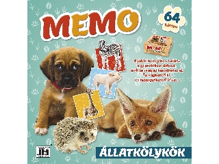 Memória fejlesztő könyv- Állatkölykök