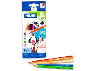 Milan háromszögletű 12 darabos színes ceruza
