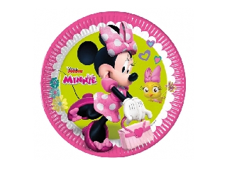 Minnie Happy Helpers papírtányér - 23 cm, 8 db / csomag