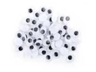 Mozgószem ovális ragasztós 1x 1,5 cm 40 darabos