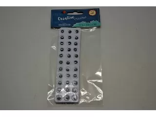 Mozgószem 10mm, öntapadós, 2 ív, 66db