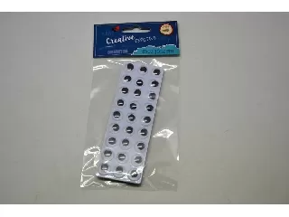 Mozgó szem 12mm ragasztós 2 kártyazacskó 54db