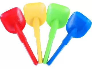 Műanyag homokozólapát - 22 cm, többféle