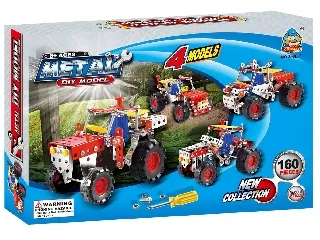 Munkagép 4 az 1-ben 160 darabos fém építőjáték