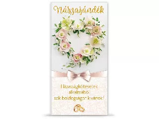 nászajándékos zsebes borítékos lap