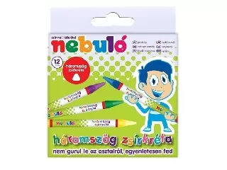 Nebuló - 12 db-os háromszögletű zsírkréta