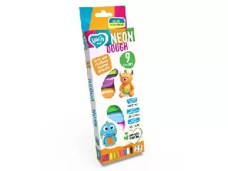 Okto Lovin: Gyurma szett neon színekben - 9 db-os