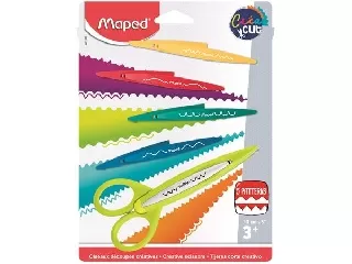 Olló, cikkcakk, MAPED \
