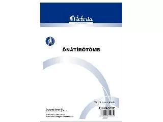 Önátírótömb, A5, 50x2 lap, VICTORIA PAPER
