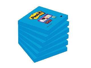Post-it öntapadó jegyzettömb 90 lap kék 76x76 mm