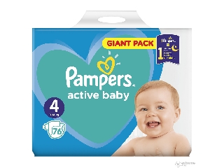 Pampers Active Baby 4 Giant Pack pelenka 9-14kg 76db