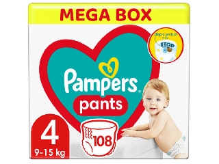 Pampers Pants 4 Megabox bugyipelenka 9-15kg 108db