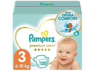 Pampers Premium Care 3 pelenka 6-10kg Megabox 120db