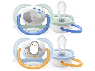 Philips AVENT játszócumi ultra air 0-6hó fiús állatos 2db