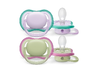 Philips AVENT játszócumi Ultra Air neutral 0-6hó lányos lila 2db