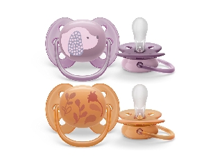 Philips AVENT játszócumi Ultrasoft Premium állatos 6-18hó lányos 2db