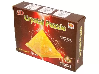 Piramis 38 darabos világító kristály puzzle - többféle