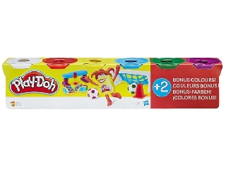 Play Doh gyurmakészlet - 4+2 alap színek