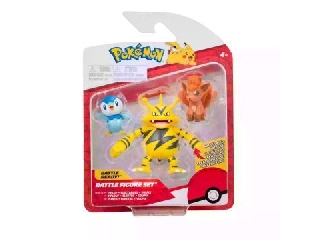 Pokémon 3 db-os figura csomag - Piplup, Vulpix, Electabuzz