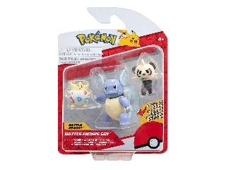 Pokémon 3 db-os figura Togepi, Pancham, Wartortle