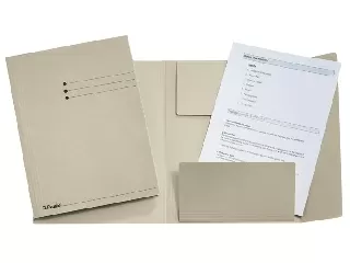 Pólyás dosszié, prespán, A4, ESSELTE, szürke
