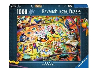 Puzzle 1000 db - Szorgos madárkák