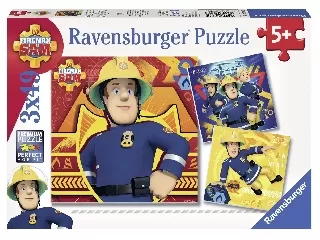 Puzzle 3x49 db - Sam a tűzoltó