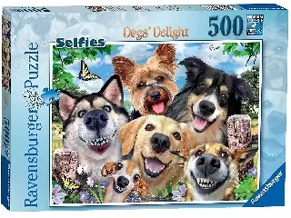 Puzzle 500 db - Kutya szelfik