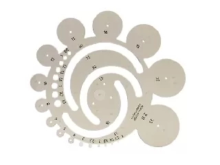 Radius sablon, műanyag, KOH-I-NOOR 
