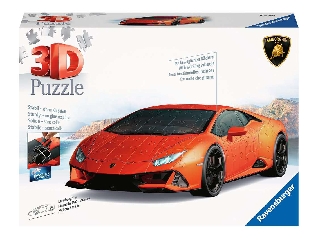Ravensburger Puzzle 3D 108 db - Lamborghini Huracan narancs