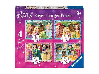 Ravensburger Puzzle 4in1 - Disney Hercegnők 