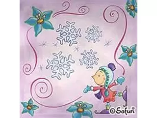 Safuri 33*33 cm 20db/cs - Korcsolyázó manó