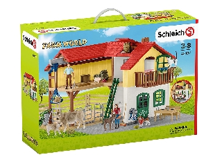 Schleich Falusi ház istállóval és állatokkal