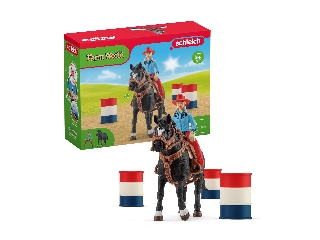 Schleich Hordóverseny cowgirllel