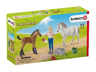 Schleich Orvoslátogatás kancánál és csikóknál