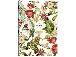 Spirálfüzet, kockás, A5, 80 lap, keményfedeles, SHKOLYARYK „Classy book”, vegyes