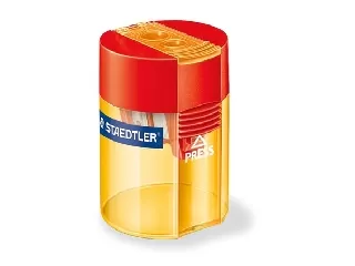 Staedtler - Kétlyukú, tartályos hegyező - sárga