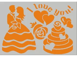 Stencil A/5-ös esküvő II