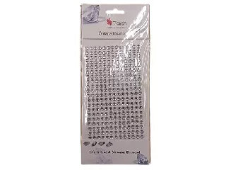 Strasszkő öntapadós ezüst színjátszós 6mm-es  120db