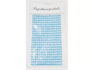 Strasszkő ragasztható átm:5 mm, 22x16 cm 352 db/ lap világoskék 