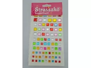 Strasszkövek kocka több féle méret ragasztós 