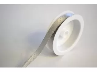 Szalag szatén ezüst 1 cm széles 2méter/tekercs