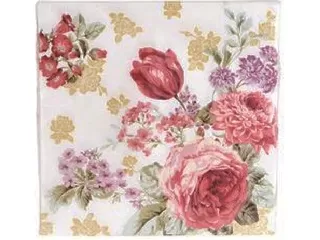 Szalvéta 33x33 cm 20 db/cs - EH 3 rétegű Csokor virág