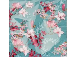 Szalvéta 33x33 cm 20 db/cs - EH 3 rétegű Magnolia ág